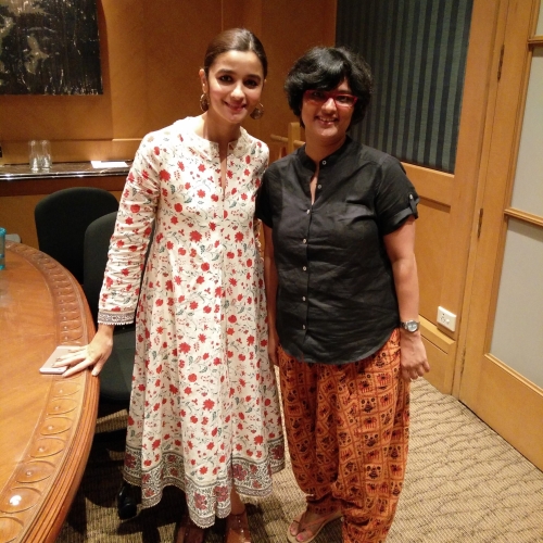 Alia Bhatt with Janhavi Samant